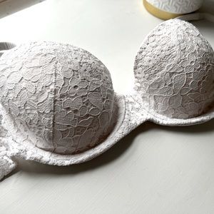Victoria Secret Bra - 36B - White Lace - Gently Used